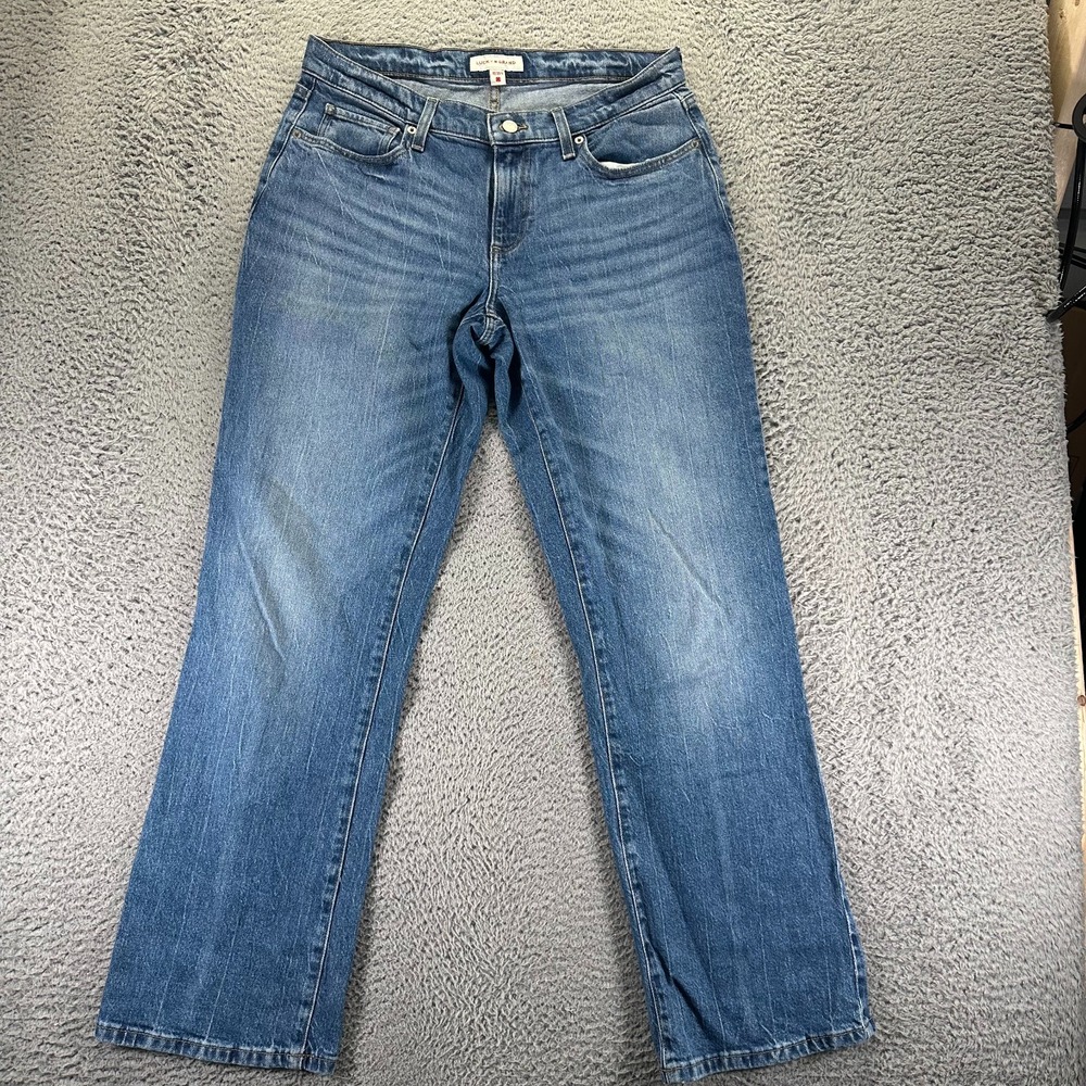 Lucky Brand Easy Rider Jeans Womens 10‎ Blue Cotton Denim Bootcut Faded Stretch